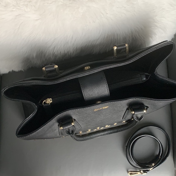 NWOT Calvin Klein Gold Studded Leather Tote - Picture 10 of 13